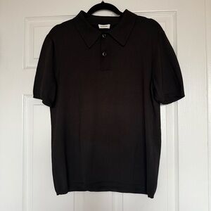 Sandro Paris Black Polo Shirt